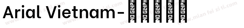 Arial Vietnam字体转换